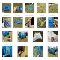 სალაშქრო კარავი (5-8 ადგილიანი) , ერთოთახიანი და ორსაცხოვრებელი კარავი/მრავალკაციანი საკემპინგო დიდი კარავი/სალაშქრო კარვები/ტენტები, წყალგაუმტარი კარავი ლაშქრობისთვის, პიკნიკისთვის - Image 17