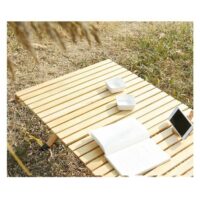 გასაშლელი პორტატული მაგიდა (სალაშქრო მაგიდა, საპიკნიკე მაგიდა,ლაშქრობა) გარე მყარი ხის დასაკეცი პორტატული მაგიდები - Image 18