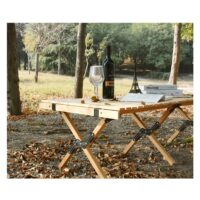 გასაშლელი პორტატული მაგიდა (სალაშქრო მაგიდა, საპიკნიკე მაგიდა,ლაშქრობა) გარე მყარი ხის დასაკეცი პორტატული მაგიდები - Image 10