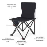 Folding chair/Folding camping chair/Fishing chair (Camping furniture) Chaise lounge Portable fishing picnic chair, Ultralight camping chair/Chairs - Image 7