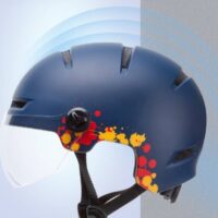 ველოსიპედის ჩაფხუტი, უნივერსალური ჩაფხუტი ყველა სეზონისთვის სათვალით და უკანა ფარებით, უნისექსი ველოსიპედის ჩაფხუტი - Image 3