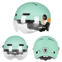 ველოსიპედის ჩაფხუტი, უნივერსალური ჩაფხუტი ყველა სეზონისთვის სათვალით და უკანა ფარებით, უნისექსი ველოსიპედის ჩაფხუტი - Image 6