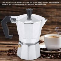 6 Cup Coffee Maker, Hiking Aluminum Italian Type Moka Pot Espresso Coffee Maker Home Office Stove Water Heater Moka Pot Coffee Heater, Hiking - Image 14