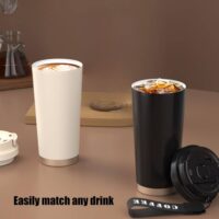 Термокружка 530 мл из нержавеющей стали шейкер термос c 6-12 часовый для всех типов напитков Спортивный термос с трубочкой, шейкер бутылка для холодной и горячей воды. — изображение 7