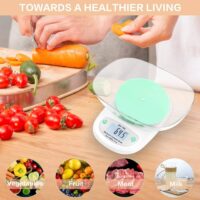 Электронные кухонные весы 5 кг / 1 г Цифровые пищевые весы Пластиковые весы для взвешивания ЖК-дисплеи Высокоточные измерительные инструменты — изображение 6