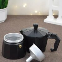 6 Cup Coffee Maker, Hiking Aluminum Italian Type Moka Pot Espresso Coffee Maker Home Office Stove Water Heater Moka Pot Coffee Heater, Hiking - Image 3
