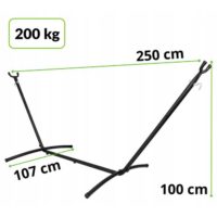 ჰამაკის სადგამი მეტალის ორადგილიანი ჰამაკით/ორადგილიანი ჰამაკი რკინის კონსტრუქციით კრონშტეინი ჰამაკის სადგამი ( მოჰყვება საჩუქრად ჰამაკი ) - Image 10