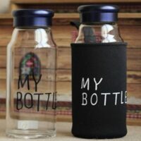 Термо-бутылка 500 мл My Bottle с чехлом бутылки для горячих и холдных напитков Стеклянная ЭКО бутылка для воды и других напитков — изображение 11