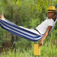 ჰამაკის სადგამი მეტალის ორადგილიანი ჰამაკით/ორადგილიანი ჰამაკი რკინის კონსტრუქციით კრონშტეინი ჰამაკის სადგამი ( მოჰყვება საჩუქრად ჰამაკი ) - Image 3