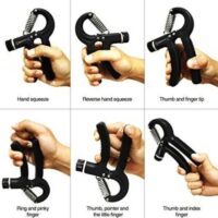 ესპანდერი რეგულირებადი ხელის სახელურების გამაძლიერებელი, წინააღმდეგობის - 5-60 კგ (პლასტმასი) | წინამხრის და თითების ვარჯიში | ჩაშენებული მრიცხველი | ერგონომიული, პორტატული, მსუბუქი | (უნისექსი) - Image 15