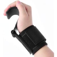 2 PC Weight Lifting Hooks - Heavy Duty Lifting Wrist Straps with Wrist Wraps, Deadlift Straps for Power Lifting and Strength Training, Lifting Grips for Weightlifting, Gym, Workout and Pull Ups - Image 2