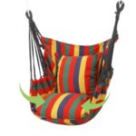 Portable Hammock-Chair, Outdoor Camping Swing Chair, Tourist Beach Hammock, Indoor Hanging Load-bearing Swing, Outdoor Furniture Hammocks Swing Chairs Hanging Chair, Indoor and Outdoor Leisure Chair with Ropes