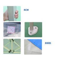 2X2 გასაშლელი ფანჩატური რკინის (4 კუთხა) ნაცრისფერი კონსტრუქციით ტენტი წყალგაუმტარი ბრეზენტი წითელი ლურჯი ტენტები/გასაშლელი ტენტი რკინის კონსტრუქციით/გადასაფარებელი ბრეზენტით (4 კუთხა,ოთხკუთხა) - Image 7