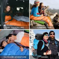 2KG Sleeping Bag for Adults, 4 Season Lightweight Waterproof Warm Sleeping Bag with Compression Sack, Indoor & Outdoor Sleeping Equipment for Hiking, Backpacking and Camping - Image 7