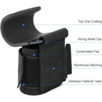 2 PC Weight Lifting Hooks - Heavy Duty Lifting Wrist Straps with Wrist Wraps, Deadlift Straps for Power Lifting and Strength Training, Lifting Grips for Weightlifting, Gym, Workout and Pull Ups - Image 4