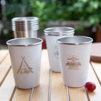 4pcs Stainless Steel Camping Hiking Picnic Cups 350 ml Stainless Steel 304 Camping Tumbler Wine Glass Coffee Cup Picnic Cups BBQ Beer Mug Cup Set - Image 10