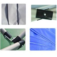 2X2 გასაშლელი ფანჩატური რკინის (4 კუთხა) ნაცრისფერი კონსტრუქციით ტენტი წყალგაუმტარი ბრეზენტი წითელი ლურჯი ტენტები/გასაშლელი ტენტი რკინის კონსტრუქციით/გადასაფარებელი ბრეზენტით (4 კუთხა,ოთხკუთხა) - Image 9