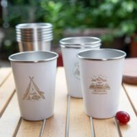 4pcs Stainless Steel Camping Hiking Picnic Cups 350 ml Stainless Steel 304 Camping Tumbler Wine Glass Coffee Cup Picnic Cups BBQ Beer Mug Cup Set - Image 15