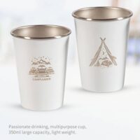 4pcs Stainless Steel Camping Hiking Picnic Cups 350 ml Stainless Steel 304 Camping Tumbler Wine Glass Coffee Cup Picnic Cups BBQ Beer Mug Cup Set - Image 8