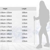 Треккинговая палка 63-135 см для скандинавской ходьбы, алюминиевые складные треккинговые палки, трёхсекционная, прямая ручка, сверхлёгкая телескопическая, для пешего туризма, кемпинга, треккинга, алюминиевый сплав 7075 — изображение 10