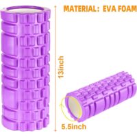 ფიტნეს როლერი 33 სმ აღდგენისთივს როლერი ღრმა ქსოვილების მასაჟის როლიკერი სპორტდარბაზისთვის. ზურგის, კისრის და მუხლის ტკივილის შემამსუბუქებელი როლიკერი. იოგას, ფიტნეს ვარჯიშის როლიკერი, კუნთების მასაჟის აღჭურვილობა, კუნთების აღდგენა, გაწელვა. - Image 6