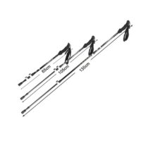 Треккинговая палка 63-135 см для скандинавской ходьбы, алюминиевые складные треккинговые палки, трёхсекционная, прямая ручка, сверхлёгкая телескопическая, для пешего туризма, кемпинга, треккинга, алюминиевый сплав 7075 — изображение 8