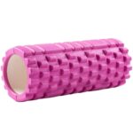 Roller 33 cm for gym Deep tissue massage. Back, neck and knee pain relief roller. Yoga, fitness training roller, muscle massage equipment, muscle recovery, stretching. Back and neck massage rollers