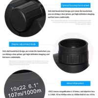 Бинокли NIKULA 10X22, компактные и портативные мини-бинокли, бинокли повышенной видимости, походные бинокли, оптические бинокли — изображение 12