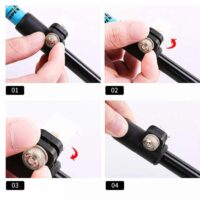 Треккинговая палка 63-135 см для скандинавской ходьбы, алюминиевые складные треккинговые палки, трёхсекционная, прямая ручка, сверхлёгкая телескопическая, для пешего туризма, кемпинга, треккинга, алюминиевый сплав 7075 — изображение 14