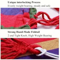 Портативное кресло-гамак, кресло-качели для кемпинга, туристический пляжный гамак, подвесные качели для помещений, садовая мебель Гамак-кресло-качели, подвесное сиденье, кресло для отдыха в помещении и на открытом воздухе с веревками — изображение 12