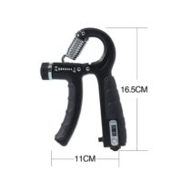 ესპანდერი რეგულირებადი ხელის სახელურების გამაძლიერებელი, წინააღმდეგობის - 5-60 კგ (პლასტმასი) | წინამხრის და თითების ვარჯიში | ჩაშენებული მრიცხველი | ერგონომიული, პორტატული, მსუბუქი | (უნისექსი) - Image 10