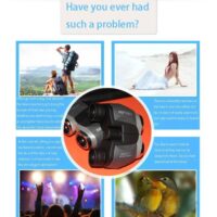 Бинокли NIKULA 10X22, компактные и портативные мини-бинокли, бинокли повышенной видимости, походные бинокли, оптические бинокли — изображение 15