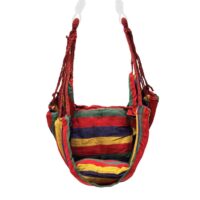 Портативное кресло-гамак, кресло-качели для кемпинга, туристический пляжный гамак, подвесные качели для помещений, садовая мебель Гамак-кресло-качели, подвесное сиденье, кресло для отдыха в помещении и на открытом воздухе с веревками — изображение 7