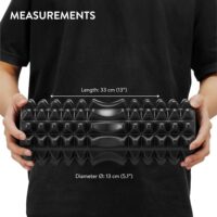 ფიტნეს როლერი 33 სმ აღდგენისთვის, როლერი ღრმა ქსოვილების მასაჟის როლიკები სპორტდარბაზისთვის. ზურგის, კისრის და მუხლის ტკივილის შემამსუბუქებელი როლიკერი. იოგას, ფიტნეს ვარჯიშის როლიკერი, კუნთების მასაჟის აღჭურვილობა, კუნთების აღდგენა, გაწელვა. - Image 8