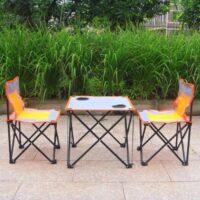 დასაკეცი მაგიდა სკამებით კემპინგისთვის, ავეჯი ლაშქრობისა და პიკნიკისთვის - Image 4