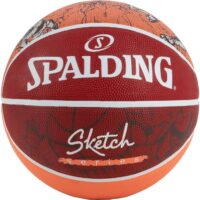 Basketball Spalding Sketch Series Dribble Original Size 7, Outdoor/Indoor Synthetic Rubber Basketballs