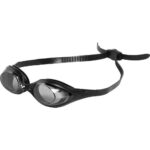 ცურვის სათვალე Arena Spider Black, მყარი პოლიკარბონატის საცურაო სათვალეები, ულტრაიისფერი UV გამოსხივებისგან დაცვა