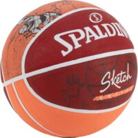 Basketball Spalding Sketch Series Dribble Original Size 7, Outdoor/Indoor Synthetic Rubber Basketballs - Image 2