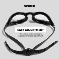 Очки для плавания Arena Spider, прочные поликарбонатные очки для плавания, защита от ультрафиолета — изображение 10