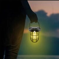 ფანარი, მზის ენერგიაზე მომუშავე განათების რეჟიმებით, ასევე სხვადასხვა ფერის ლენტებით - Image 5